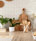 Wandtegel Ragno Elements Licht Relieve Pure Wit Glans 10x10, Nieuw, Minder dan 20 cm, 10 m² of meer, Wandtegels