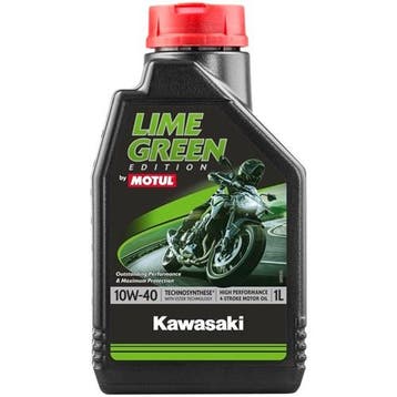 Motul Lime Green Kawasaki Motor Oil 4T 10W40 1L X12, Verzenden, Nieuw