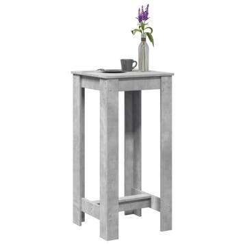 vidaXL Bartafel 51x50x103,5 cm bewerkt hout betongrijs, Huis en Inrichting, Verzenden, Nieuw