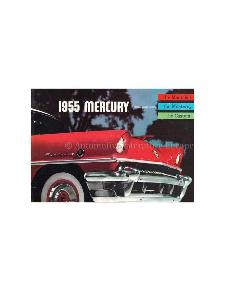 1955 MERCURY PROGRAMMA BROCHURE ENGELS (USA), Boeken, Auto's | Folders en Tijdschriften