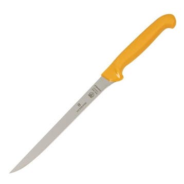 Fileermes | RVS | Oranje | Lengte 321mm Swibo, Verzenden, Nieuw in verpakking