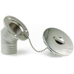 Dekvuldop Fuel 45 graden met Verzonken Hendel 38mm Rvs, Ophalen of Verzenden, Nieuw