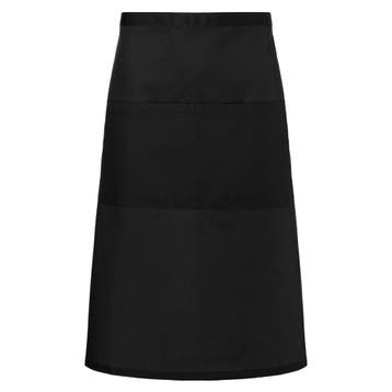 GGM Gastro | (6 stuks) KARLOWSKY | Bistro schort Basic met |, Verzenden, Nieuw, Zwart, Schort