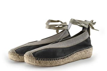 Shabbies Amsterdam Espadrilles in maat 39 Grijs, Shabbies Amsterdam, Verzenden, Zo goed als nieuw, Grijs