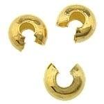 50 x Knijpkraal verbergers - beschermers Coverbeads 5mm g..., Ophalen of Verzenden, Nieuw, Kraal