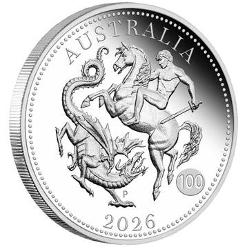 Australian Sovereign 1/4 oz 2026 PROOF (10.000 oplage), Postzegels en Munten, Verzenden, Losse munt, Zilver