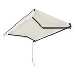 Zonnescherm / Luifel - 250 x 200 cm - Beige - Incl. Bevestig, Tuin en Terras, Verzenden, Nieuw