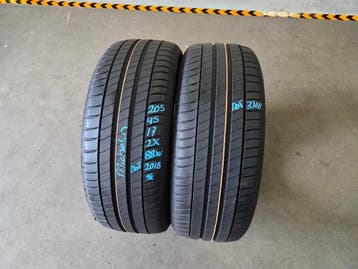 205/45/17 88W* MICHELIN ZOMERBANDEN 6,6MM PROFIEL 2X, Ophalen, Gebruikt, 17 inch, 205 mm