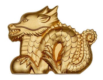 Mongolië. 1000 Togrog 2024 Great Dragon Gilded - Lunar