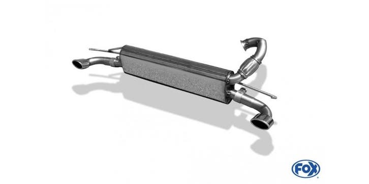 FOX Smart Fortwo 453 einddemper cross exit rechts/links incl, Auto-onderdelen, Uitlaatsystemen, Nieuw, Verzenden