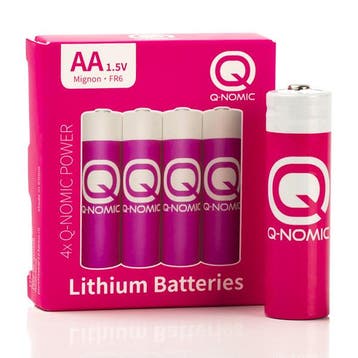 AA batterijen | Q-Nomic | 4 stuks (Lithium, 1.5 V), Verzenden, Nieuw