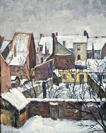 Antoon De Boever (1909-1995) - Hiver en ville - NO RESERVE