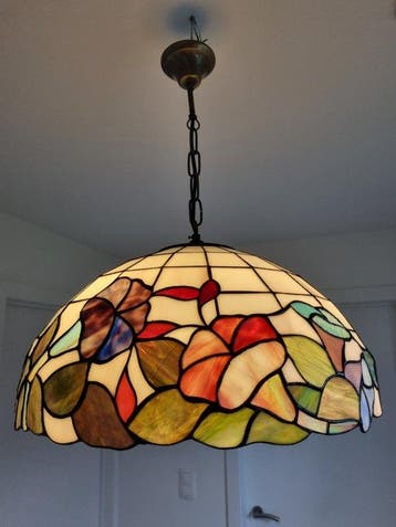 Tiffany stijl - Lamp - Glas, Lood - Tiffany hanglamp stijl
