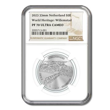 Willemstad Vijfje 2023 Zilver Proof PF70, Verzenden