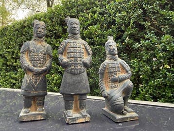 decoratieve replica’s van de Chinese Terracottakrijgers. -