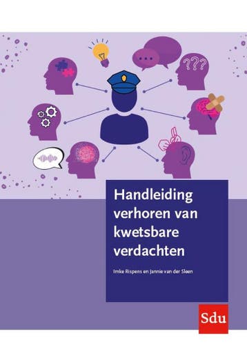 9789012408295 Handleiding verhoren van kwetsbare verdachten, Verzenden, Zo goed als nieuw, Imke Rispens
