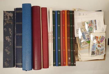 Wereld - Collectie in 14 albums & stockboeken en los, Gestempeld