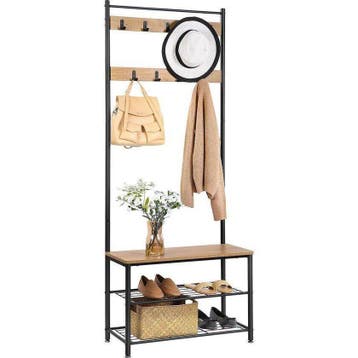 Hoppa! HSR040N01 Kapstok met schoenenrek van €45 voor €33, Huis en Inrichting, Woonaccessoires | Kapstokken, Ophalen of Verzenden