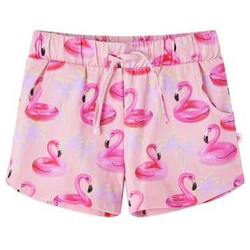 vidaXL Kindershorts met trekkoord 128 lichtroze, Verzenden, Nieuw