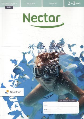 Nectar deel 2 3 vwo biologie leerwerkboek A 9789001596460, Zo goed als nieuw