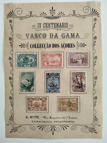 Azoren 1898 - 4e eeuwfeest van de ontdekking van de zeeweg, Gestempeld