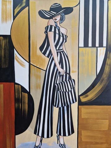 Lucía Laurent - XL - Elegancia en Rayas