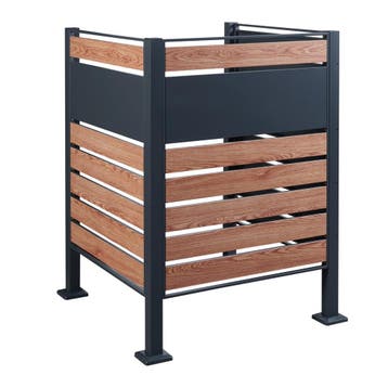 [en.casa] Containerombouw Uusikaupunki 120x91x91 cm antracie, Tuin en Terras, Bergingen en Tuinkasten, Verzenden, Nieuw