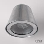 Vita Cup Muurlamp Zilver met Lichtsensor LED, Staal, Verzenden, Minder dan 50 watt, Wandlamp