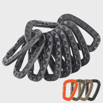 Tactische D-vormige Plastic Karabijnhaak - Set van 5, 10, 15, Verzenden, Nieuw
