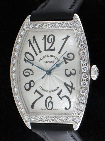 Franck Muller - Cintree Curvex - Platinum Rotor - Diamonds -, Nieuw