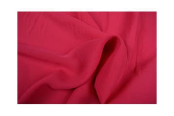 15 meter chiffon stof - Fuchsia, 120 cm of meer, Ophalen of Verzenden, Roze, Polyester
