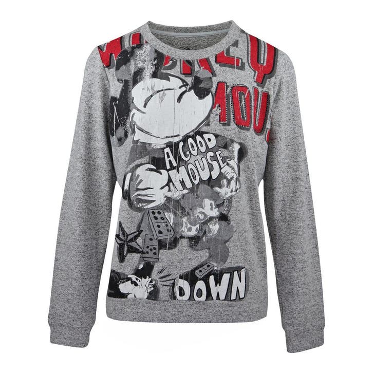 Frogbox • trui Mickey good mouse • 36, Kleding | Dames, Truien en Vesten, Grijs, Nieuw, Maat 36 (S), Verzenden