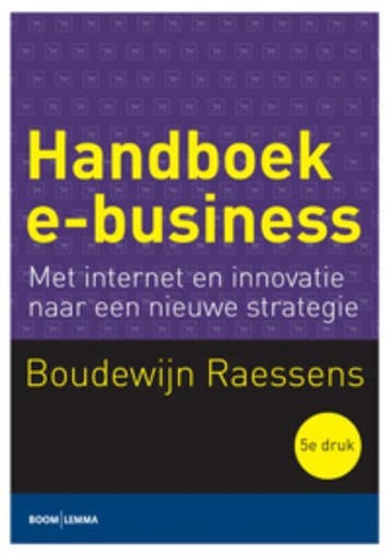 9789059318106 Handboek e-business | Tweedehands, Verzenden, Zo goed als nieuw, Boudewijn Raessens