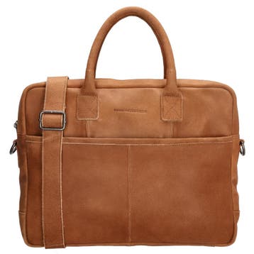 Hunter Laptoptas 15,6 inch Cognac, Computers en Software, Verzenden, Nieuw