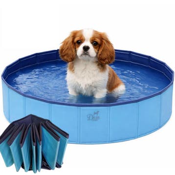 Honden Zwembad Opvouwbaar 100x30 – Stevig PVC – Anti Sli, Ophalen of Verzenden, Nieuw