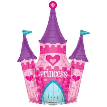 Folieballon Prinsessenkasteel (91cm), Ophalen of Verzenden, Nieuw