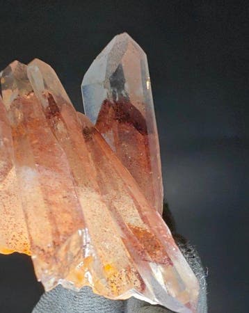 Sunset Quartz NIEUWE VONDST -> kwarts met hematiet-spookjes, Verzamelen, Mineralen en Fossielen