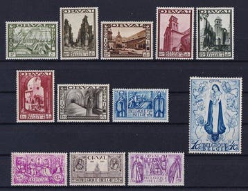 België 1933 - reeks Grote Orval - OBP/COB 363/74, Gestempeld