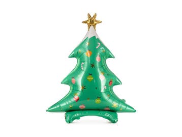 Folieballon Kerstboom Staand (78x94cm), Ophalen of Verzenden, Nieuw