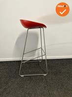 Barkruk - HAY- about a stool - Rood gestoffeerd - chroom..., Werkplek, Ophalen of Verzenden, Gebruikt, Overige typen