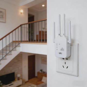 300Mbps WiFi Repeater - Versterk je Draadloze Netwerk voor L, Verzenden, Nieuw