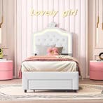 Kinderbed 90x200 cm met Lade en LED Kroonhoofdeinde, Verzenden, Nieuw