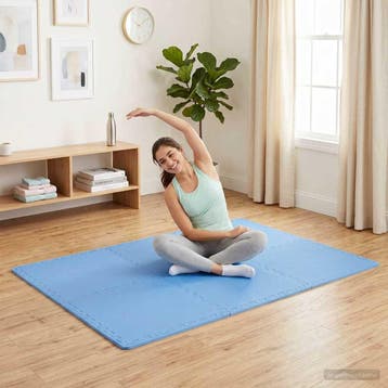 vidaXL Vloermatten 6 st 2,16  EVA-schuim blauw, Verzenden, Nieuw