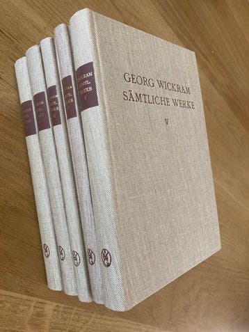 Georg Wickram - Sämtliche Werke (Band 1-5) - 1967-1969, Antiek en Kunst