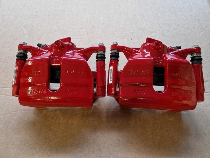 Remklauw Tang Set Rood GTI Golf 7 8 T-Roc Polo Audi TT A1 A3, Auto-onderdelen, Interieur en Bekleding, Nieuw, Verzenden