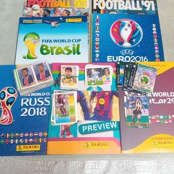 Panini 7 albums panini(5 vides) + 315 images + 35 cartes, Nieuw