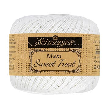 Scheepjes Maxi Sweet Treat - 106 snow white - Gemercerisee, Ophalen of Verzenden, Nieuw