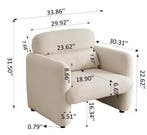 Lamswollen Loungestoel met Kussens – Comfortabele Bank voor, Huis en Inrichting, Stoelen, Verzenden, Nieuw