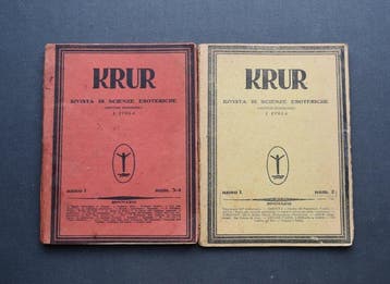 Julius Evola - 2 numeri della rivista esoterica Krur - 1929