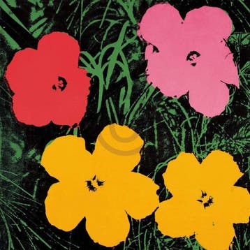 Kunstdruk Andy Warhol - Flowers C. 1964 - 60x60cm, Verzenden, Nieuw